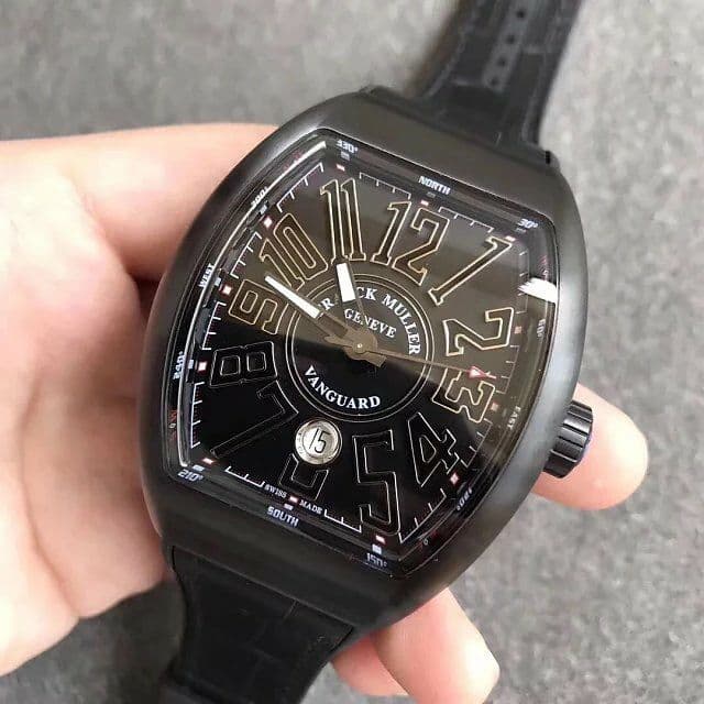 Franck Muller Vanguard Mens Yachting V45 DLC/LE Black/Wht ZF MY9015 Franck Muller Vanguard Mens Yachting V45 DLC/LE Black/Wht ZF MY9015