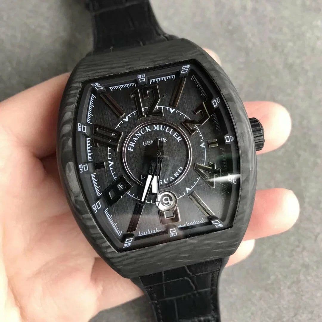 Vanguard Automatic Carbon Black Carbon Dial on Black Nylon/Rubber Strap NH35A