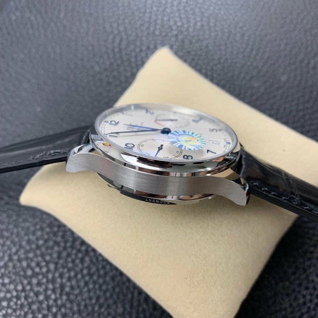 Portuguese Real PR IW500705 ZF 1:1 Best Edition White Dial Blue Markers on Brown Leather Strap A52010 Portuguese Real PR IW500705 ZF 1:1 Best Edition White Dial Blue Markers on Brown Leather Strap A52010