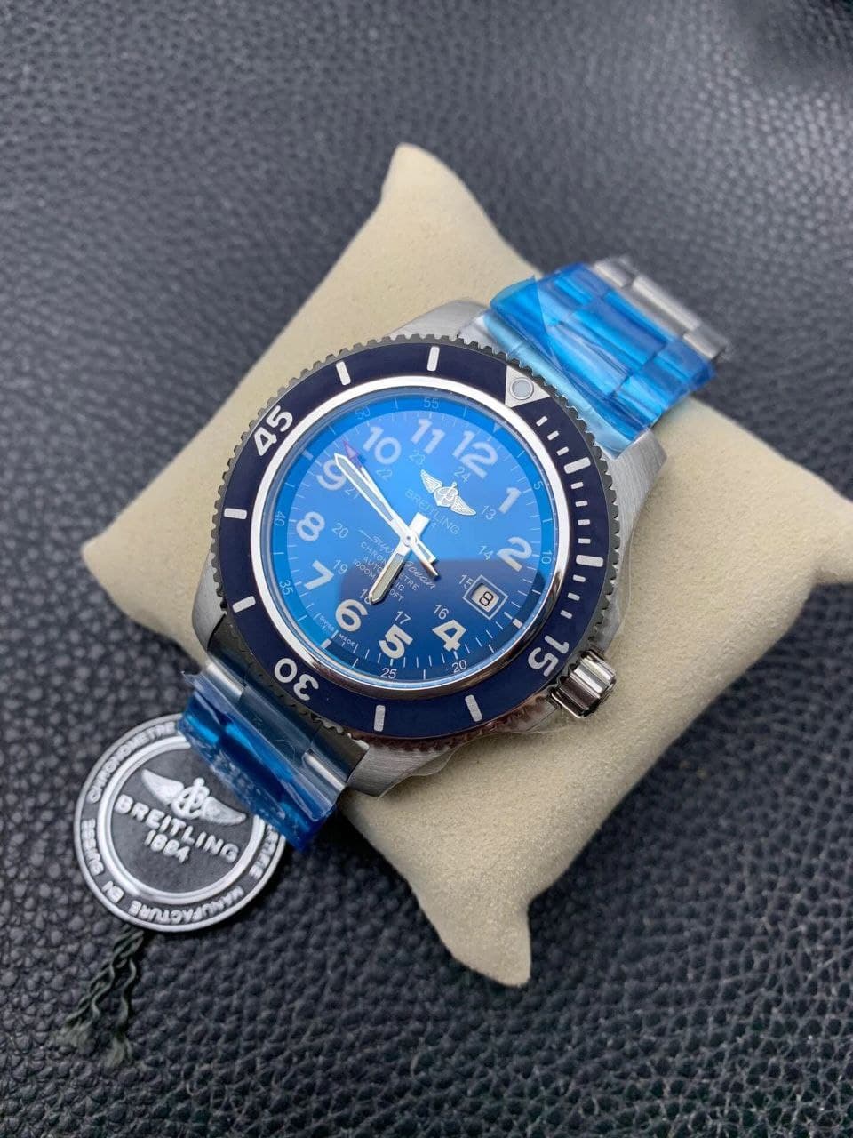 SuperOcean II 44mm 1:1 Best Edition Blue Dial on SS Bracelet SuperOcean II 44mm 1:1 Best Edition Blue Dial on SS Bracelet