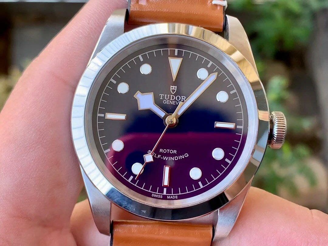 Black Bay 41 LF 1:1 Best Edition Blue Dial on Brown Leather Strap A2824 Black Bay 41 LF 1:1 Best Edition Blue Dial on Brown Leather Strap A2824