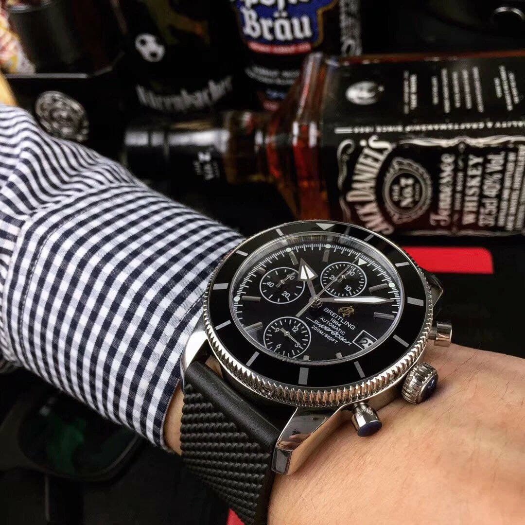 Breitling Superochen Black Dial Chrono
