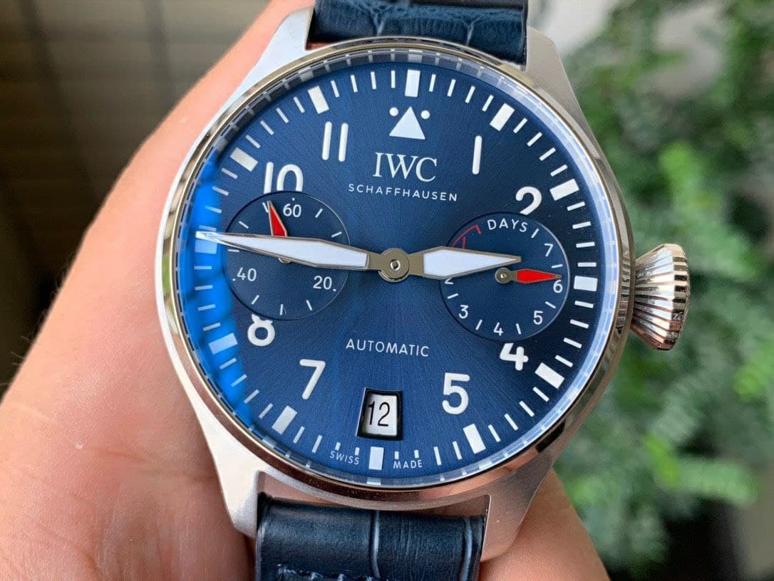 Big Pilot IW501008 "Boutique London" SS Best Edition Blue Dial on Blue Leather Strap Big Pilot IW501008 "Boutique London" SS Best Edition Blue Dial on Blue Leather Strap