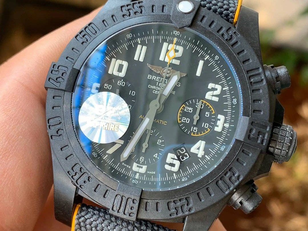 Avenger Hurricane 45mm Chrono GF 1:1 Best Edition Black Dial on Black Nylon Strap Avenger Hurricane 45mm Chrono GF 1:1 Best Edition Black Dial on Black Nylon Strap