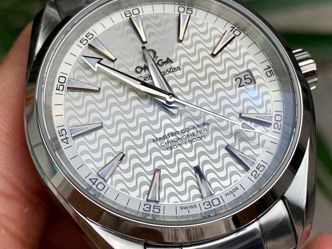 Omega Aqua Terra co axial white wave Omega Aqua Terra co axial white wave