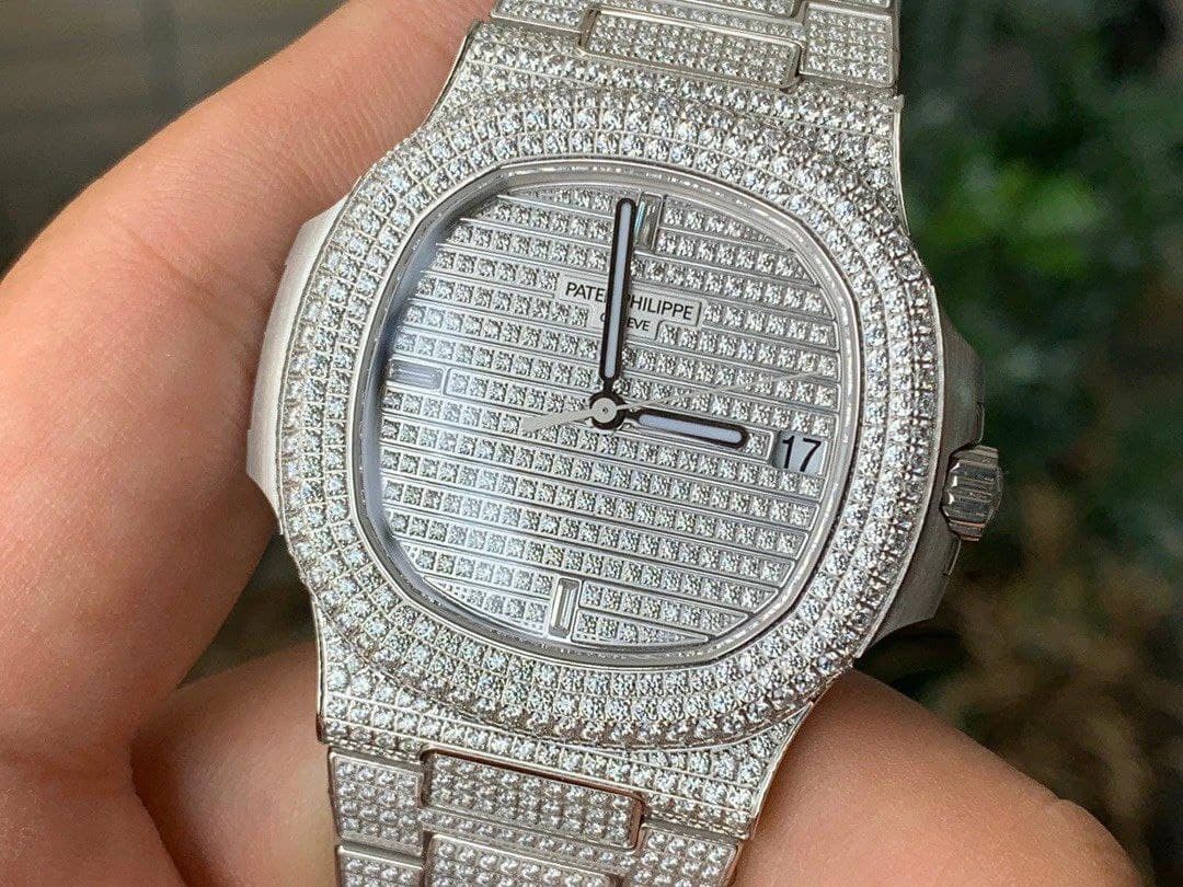 Patek Philippe Nautilus Jumbo 5719 Full Diam SS/SS Diam PPF 1:1 Best Edition Version Patek Philippe Nautilus Jumbo 5719 Full Diam SS/SS Diam PPF 1:1 Best Edition Version
