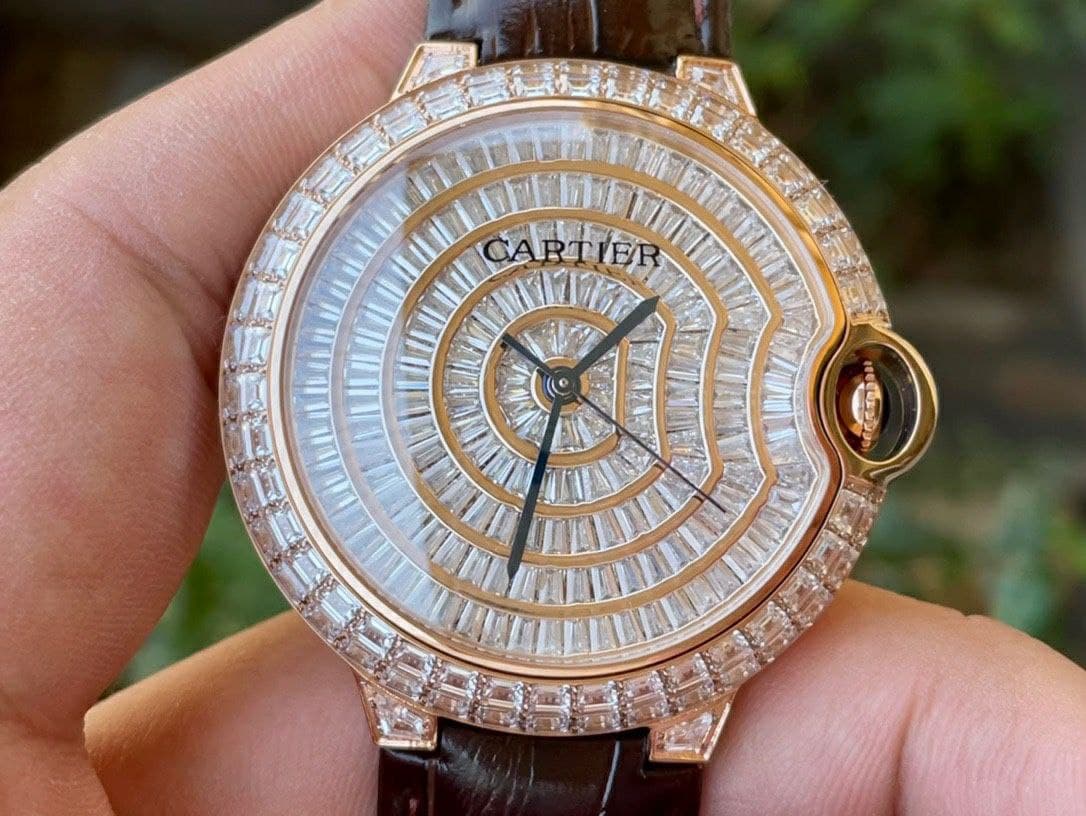 Cartier Ballon Gold Case Diamond 42mm Diam RG/LS Cartier Ballon Gold Case Diamond 42mm Diam RG/LS