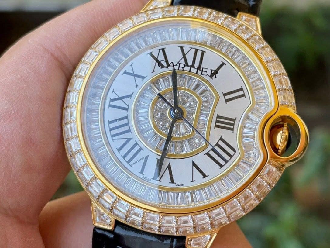 Cartier Ballon Gold Case Diamond 42mm Diam YG/LS Cartier Ballon Gold Case Diamond 42mm Diam YG/LS