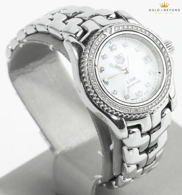 TAG Heuer White/ Steel Link Professional Mother Of Pearl/Diamond Wt141j Watch TAG Heuer White/ Steel Link Professional Mother Of Pearl/Diamond Wt141j Watch