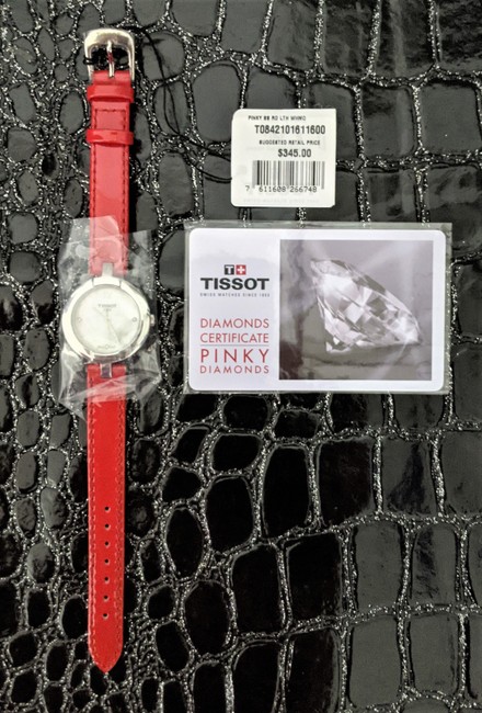 Tissot Red Band T-trend Pinky Mop Dial Diamond Ladies T0842101611600 Watch Tissot Red Band T-trend Pinky Mop Dial Diamond Ladies T0842101611600 Watch