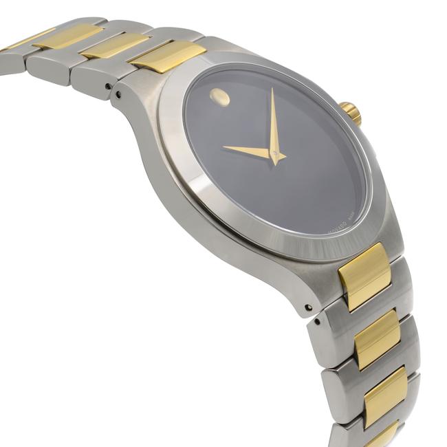 Movado Black Museum Two Tone Steel Dial Quartz Mens 0606181 Watch Movado Black Museum Two Tone Steel Dial Quartz Mens 0606181 Watch