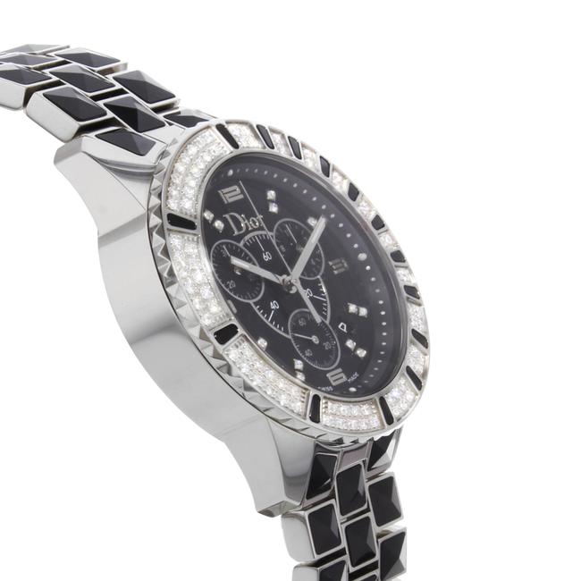 Dior Black Christian Christal Diamond Ceramic Steel Unisex Quartz Watch Dior Black Christian Christal Diamond Ceramic Steel Unisex Quartz Watch