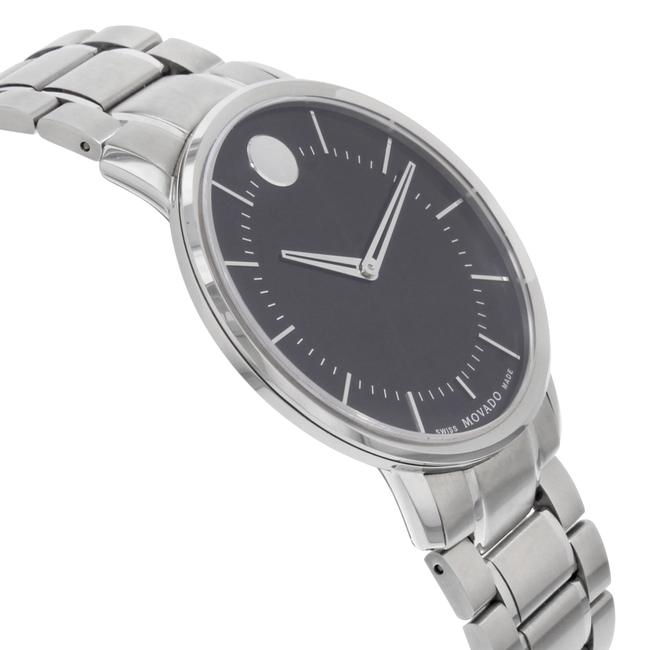 Movado Stainless Steel Thin Classic 40mm Black Dial Quartz Mens 0606687 Watch Movado Stainless Steel Thin Classic 40mm Black Dial Quartz Mens 0606687 Watch