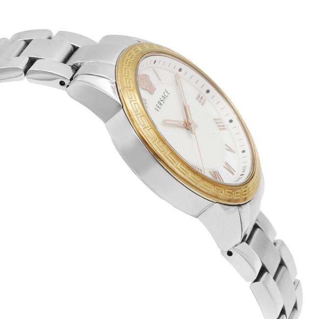 Versace Steel V Sport Mop Dial Plated Bezel Quartz Ladies P6q89fd002 S099 Watch Versace Steel V Sport Mop Dial Plated Bezel Quartz Ladies P6q89fd002 S099 Watch