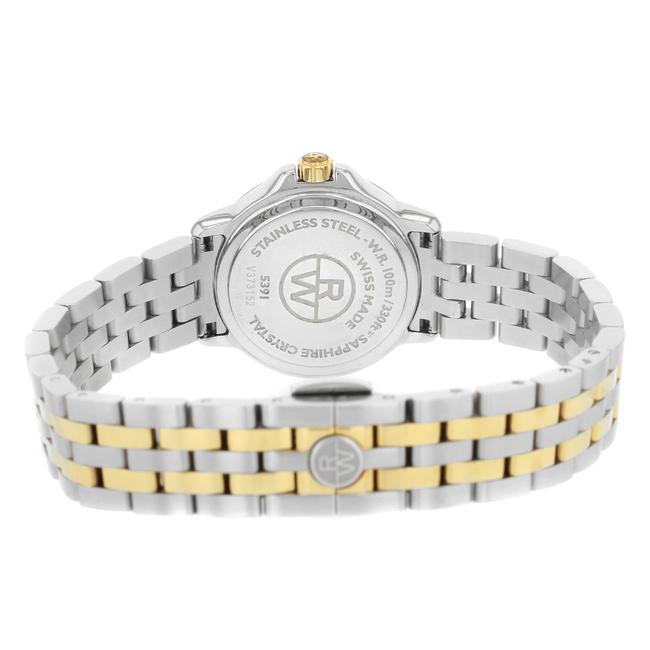 Raymond Weil White with Gold Accents Saxo Two Tone Ion Plated Steel Quartz Unisex 9521tt Watch Raymond Weil White with Gold Accents Saxo Two Tone Ion Plated Steel Quartz Unisex 9521tt Watch