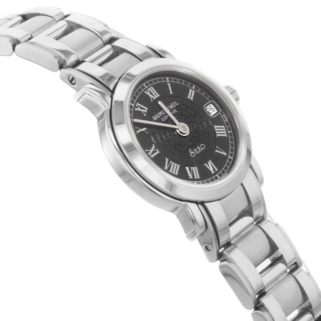 Raymond Weil Steel Black Roman Saxo Dial Quartz Ladies 9621s-br Watch Raymond Weil Steel Black Roman Saxo Dial Quartz Ladies 9621s-br Watch