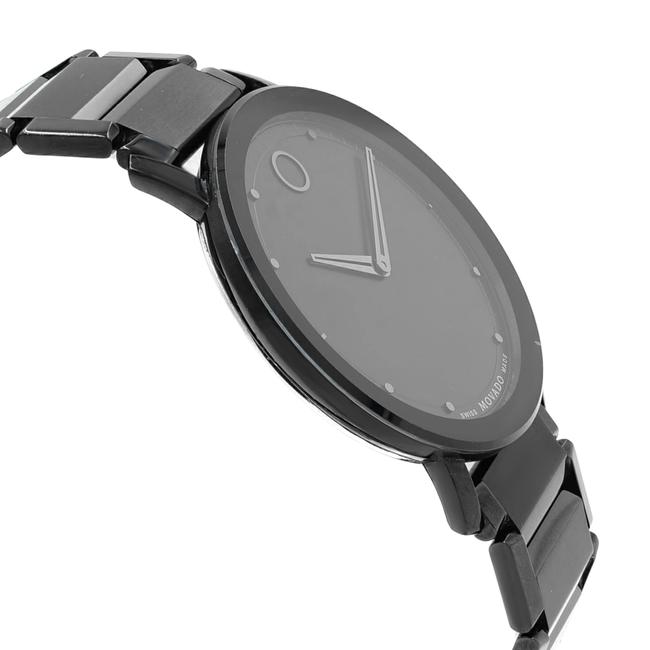 Movado Black Sapphire Dial Analog Pvd Thin Steel Quartz Mens 0606882 Watch Movado Black Sapphire Dial Analog Pvd Thin Steel Quartz Mens 0606882 Watch