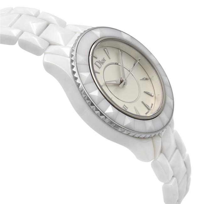 Dior Silvery Opaline Viii White Ceramic Dial Quartz Ladies Watch Dior Silvery Opaline Viii White Ceramic Dial Quartz Ladies Watch