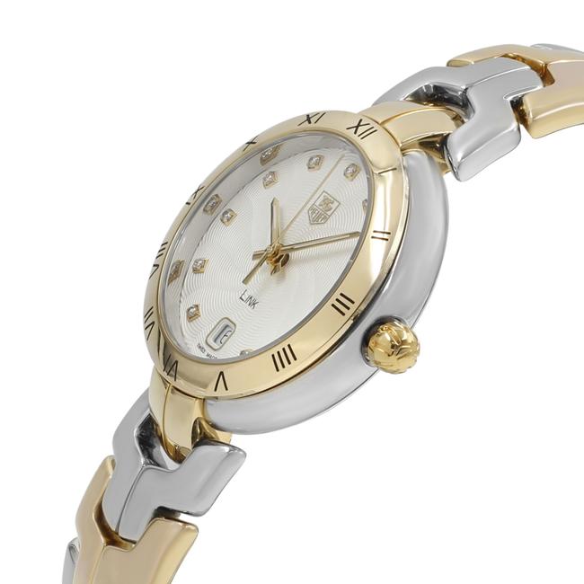 TAG Heuer Silver Link Steel 18k Gold Diamond Quartz Wat1350.bb0957 Watch TAG Heuer Silver Link Steel 18k Gold Diamond Quartz Wat1350.bb0957 Watch