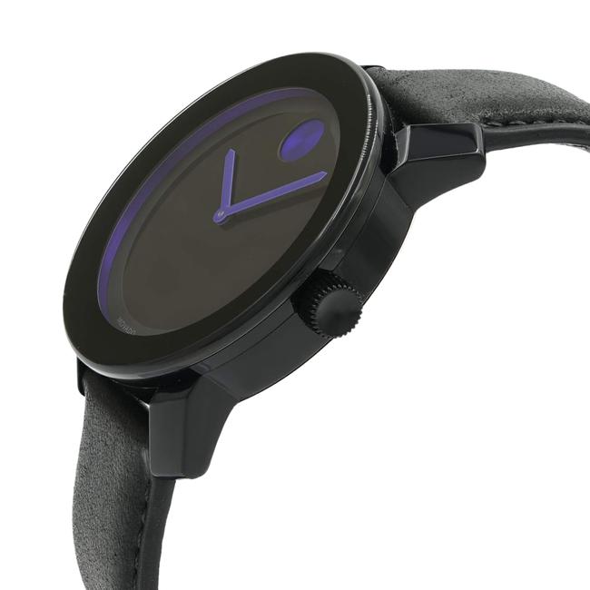 Movado Black Bold Satin Dial Purple Accents Plastic Steel Unisex 3600479 Watch Movado Black Bold Satin Dial Purple Accents Plastic Steel Unisex 3600479 Watch