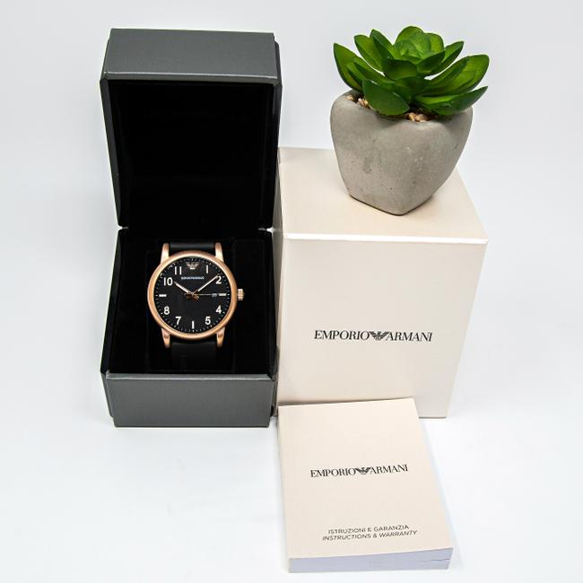 Emporio Armani Black/Rose Gold-tone New Mens Sport Ar11097 Watch Emporio Armani Black/Rose Gold-tone New Mens Sport Ar11097 Watch