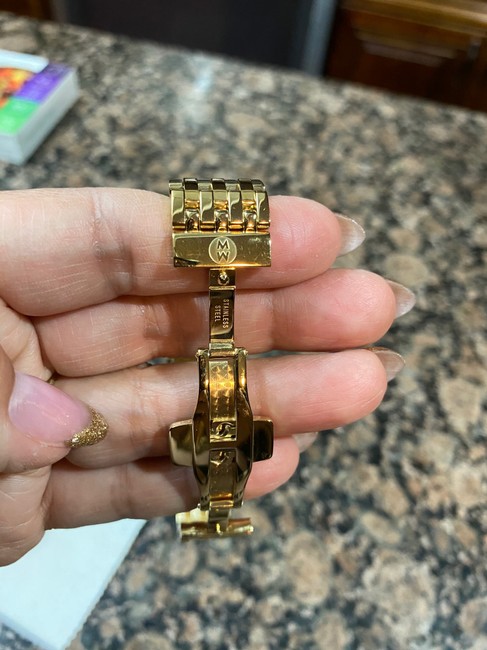Michele Gold Relev¨¦ Diamond Dial Head Watch Michele Gold Relev¨¦ Diamond Dial Head Watch