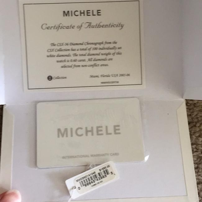 Michele Silver Stainless Steel 36mm Csx Watch Michele Silver Stainless Steel 36mm Csx Watch