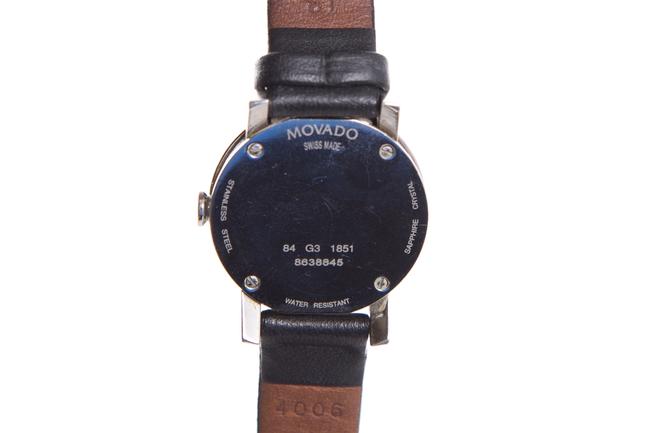 Movado Black Leather Museum Watch Movado Black Leather Museum Watch