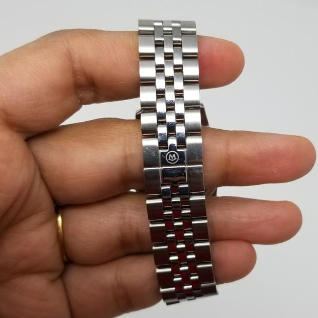 Movado Silver and Black Swiss Museum Stainless Steel Bracelet Watch Movado Silver and Black Swiss Museum Stainless Steel Bracelet Watch