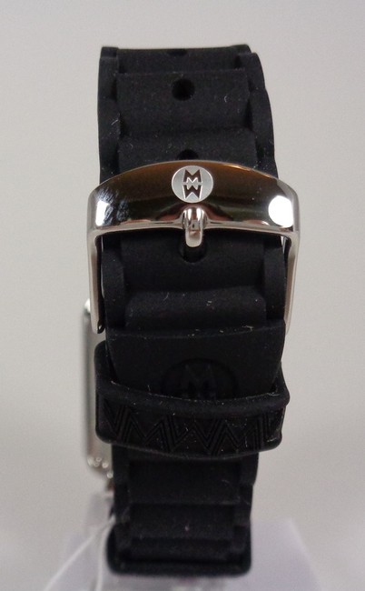Michele Silver/Black Jelly Tahitian Mww06l000002 Womens Bean Chronograph Square New Watch Michele Silver/Black Jelly Tahitian Mww06l000002 Womens Bean Chronograph Square New Watch