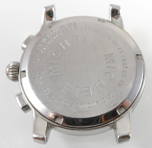 Michele Silver Uptown Chronograph White Dial 28 Diamonds Case Mw25a00a09 Watch Michele Silver Uptown Chronograph White Dial 28 Diamonds Case Mw25a00a09 Watch