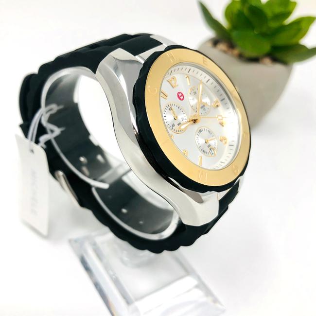 Michele Black/Silver/Gold-tone Jelly New Tahitian Bean Two-tone Golden Mww12f000057 Watch Michele Black/Silver/Gold-tone Jelly New Tahitian Bean Two-tone Golden Mww12f000057 Watch