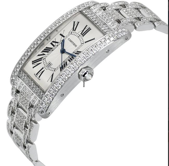 Cartier Tank Am¨¦ricaine American 18k Gold Diamonds Watch Cartier Tank Am¨¦ricaine American 18k Gold Diamonds Watch