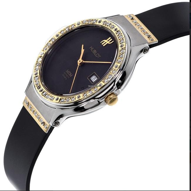 Hublot Midsize Bang Mdm 18k Gold Diamonds Watch Hublot Midsize Bang Mdm 18k Gold Diamonds Watch