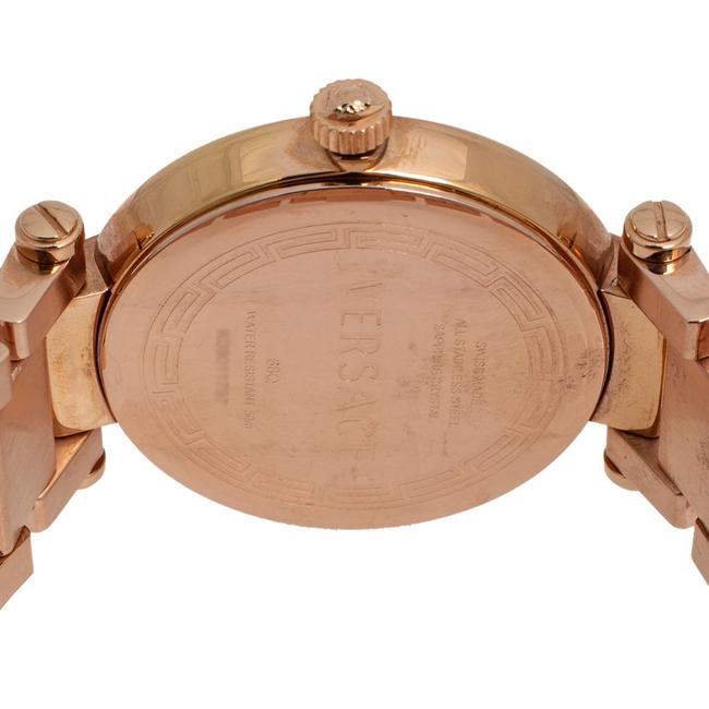 Versace Black Rose Gold Plated Stainless Steel Diamond Reve 68q Womens Wristwatch 35 Mm Watch Versace Black Rose Gold Plated Stainless Steel Diamond Reve 68q Womens Wristwatch 35 Mm Watch