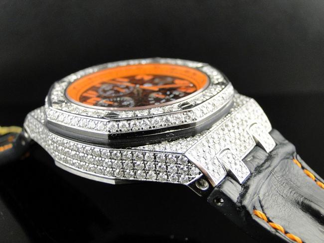 Audemars Piguet Stainless Steel New Custom Mens Royal Oak Offshore Volcano Diamond 12 Ct Watch Audemars Piguet Stainless Steel New Custom Mens Royal Oak Offshore Volcano Diamond 12 Ct Watch