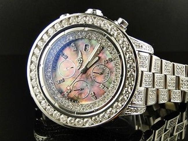 Breitling Stainless Steel Mens Custom Super Avenger 1 Row Big 53mm Diamond 32 Ct Watch Breitling Stainless Steel Mens Custom Super Avenger 1 Row Big 53mm Diamond 32 Ct Watch