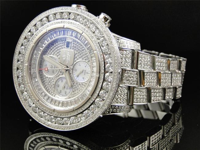 Breitling Stainless Steel Custom Super Avenger Aeromarine 55 Mm Genuine Diamond 35 Ct Watch Breitling Stainless Steel Custom Super Avenger Aeromarine 55 Mm Genuine Diamond 35 Ct Watch
