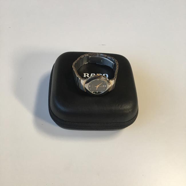 Rado Silver/Black Diastar Unisex Watch Rado Silver/Black Diastar Unisex Watch