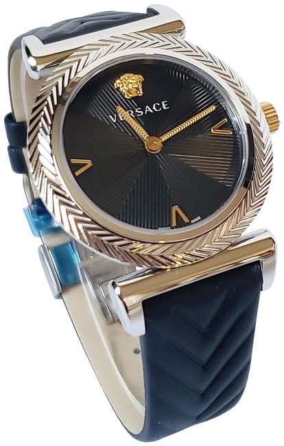 Versace Black/Silver V-motif Watch Versace Black/Silver V-motif Watch