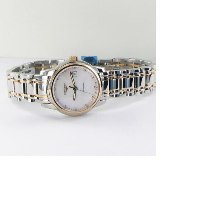 Longines Mop Diamond Dial 18k Yellow Gold Steel L25635887 Saint Imier Ladies Watch Longines Mop Diamond Dial 18k Yellow Gold Steel L25635887 Saint Imier Ladies Watch