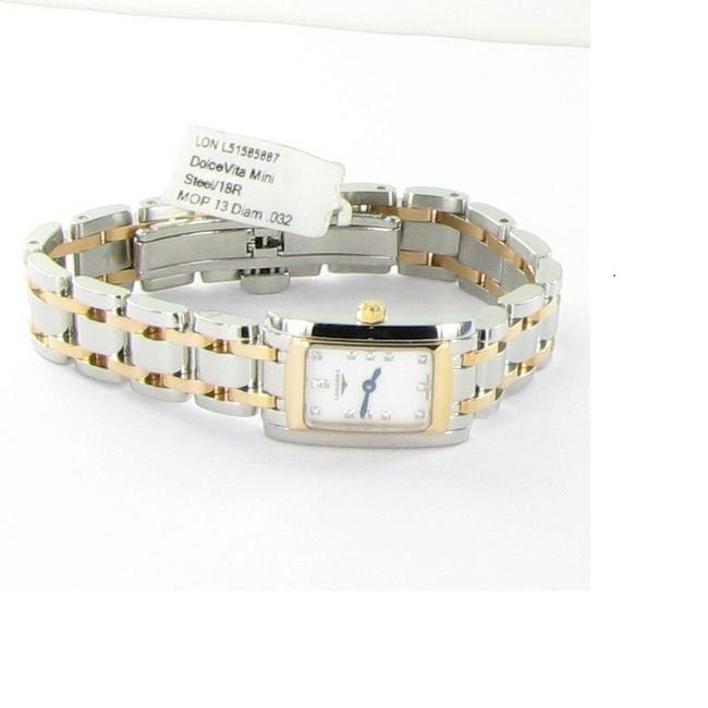 Longines Diamond Mop Dial 18k Rose Gold Stainless Steel Dolce Vita Mini L51585887 Watch Longines Diamond Mop Dial 18k Rose Gold Stainless Steel Dolce Vita Mini L51585887 Watch