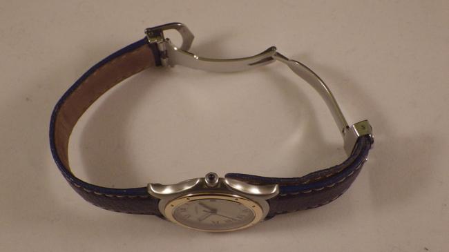 Cartier Navy Blue Strap W 18k/Ss Panthere Cougar W/Qs Date Reasonable Offers Considered Watch Cartier Navy Blue Strap W 18k/Ss Panthere Cougar W/Qs Date Reasonable Offers Considered Watch