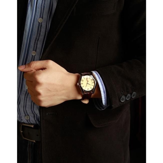 Emporio Armani Brown/Gold Classic Mens Leather Ar0645 Watch Emporio Armani Brown/Gold Classic Mens Leather Ar0645 Watch
