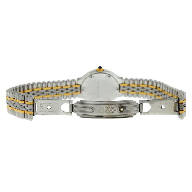 Cartier Gold Silver Ladies Must De Bullet Quartz Steel 28mm Watch Cartier Gold Silver Ladies Must De Bullet Quartz Steel 28mm Watch