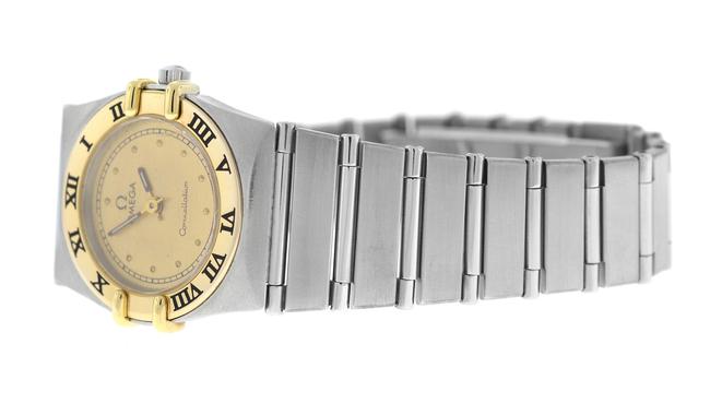 Omega Yellow Gold Stainless Steel Ladys Constellation 795.1080 22mm Quartz Watch Omega Yellow Gold Stainless Steel Ladys Constellation 795.1080 22mm Quartz Watch