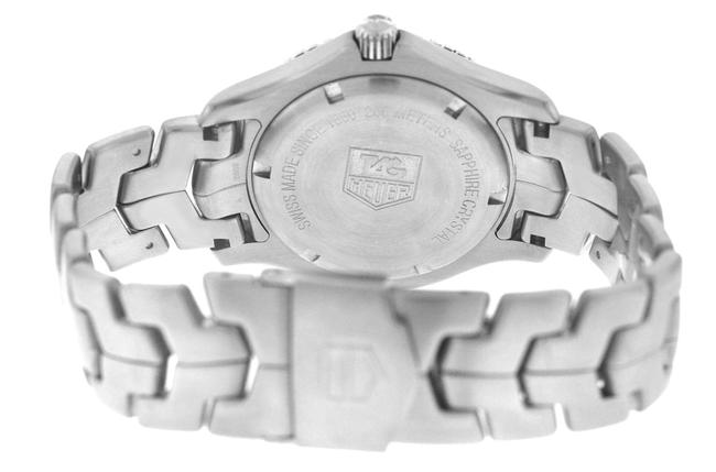 TAG Heuer Silver Mens Link Wj1110 Stainless Steel Date 39mm Quartz Watch TAG Heuer Silver Mens Link Wj1110 Stainless Steel Date 39mm Quartz Watch
