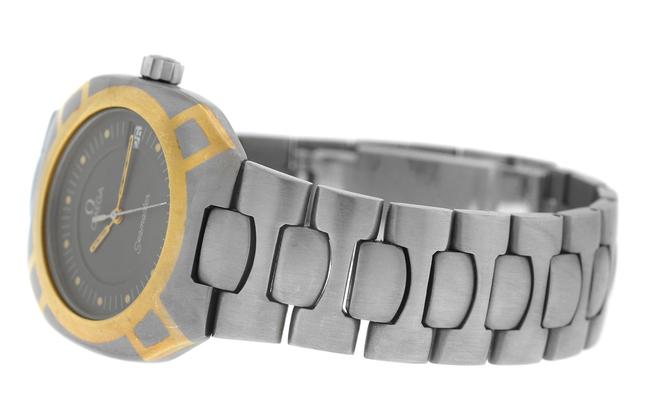 Omega Silver Gold Mens Unisex Seamaster Polaris 196.0291 Titane Quartz Watch Omega Silver Gold Mens Unisex Seamaster Polaris 196.0291 Titane Quartz Watch