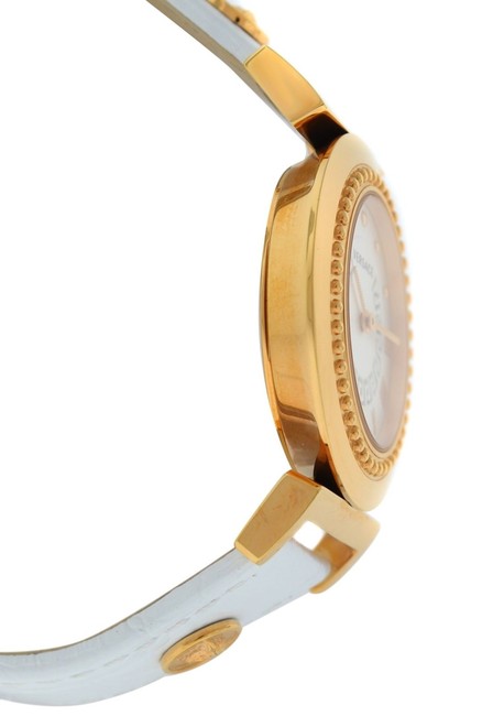Versace Gold New Vanity P5q80d001 S001 Tone Quartz 35mm Watch Versace Gold New Vanity P5q80d001 S001 Tone Quartz 35mm Watch