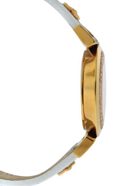 Versace Gold New Vanity P5q82d001 S001 Tone Diamond Quartz Watch Versace Gold New Vanity P5q82d001 S001 Tone Diamond Quartz Watch